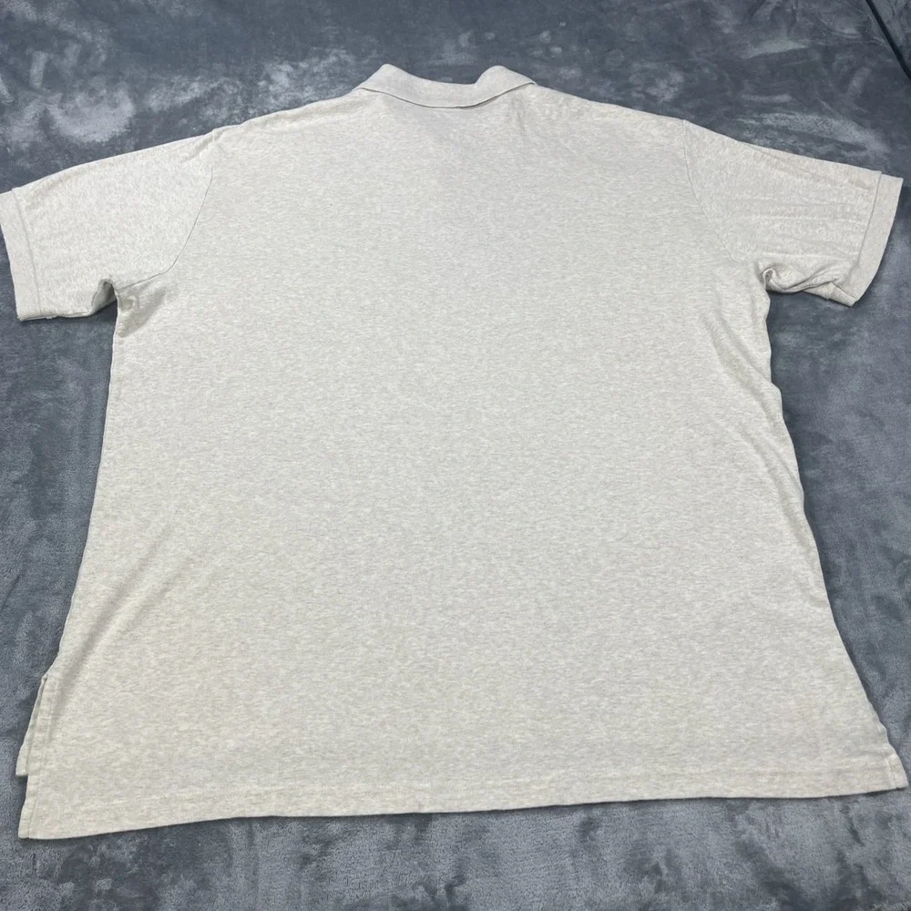 Vintage Ralph Lauren Polo Shirt Mens XL Beige‎ Pony Short Sleeve Y2K Luxury Soft